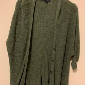Forest green cardigan